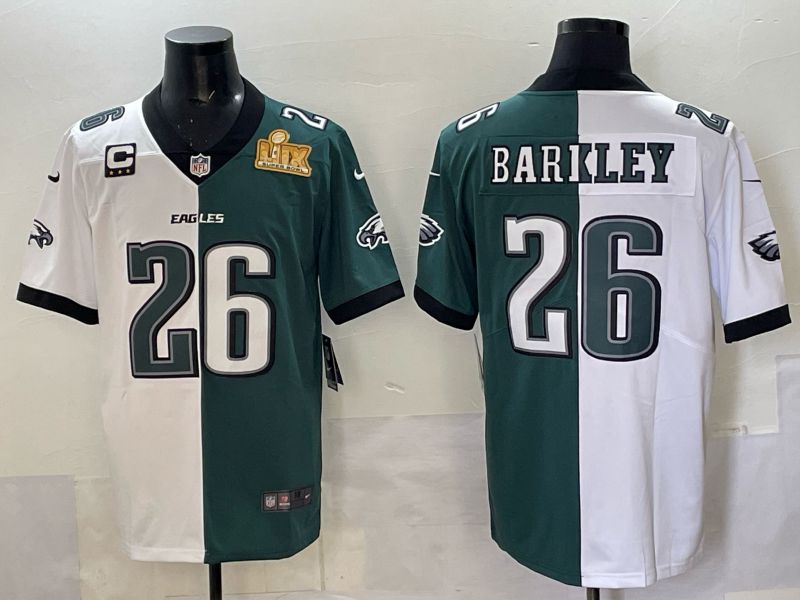 Men Philadelphia Eagles #26 Barkley green white Nike Limited NFL 2025 Jersey style 05